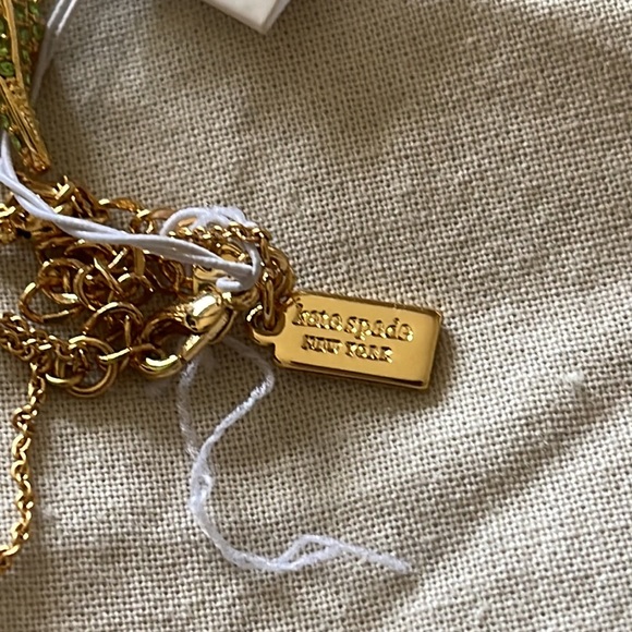 Kate Spade “Swamped” Pavé Alligator Mini Pendant Necklace - Picture 4 of 7